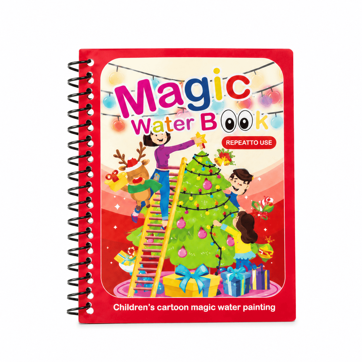 Christmas Magic Water Painting Book for Kids – Mess-Free Activity
