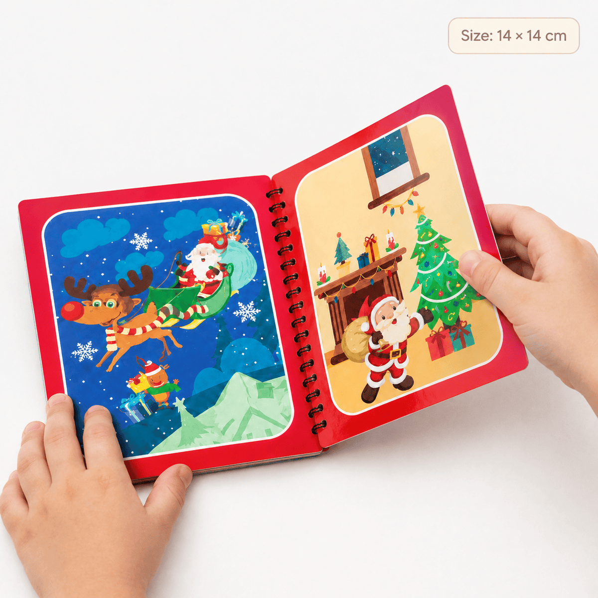 Christmas Magic Water Painting Book for Kids – Mess-Free Activity