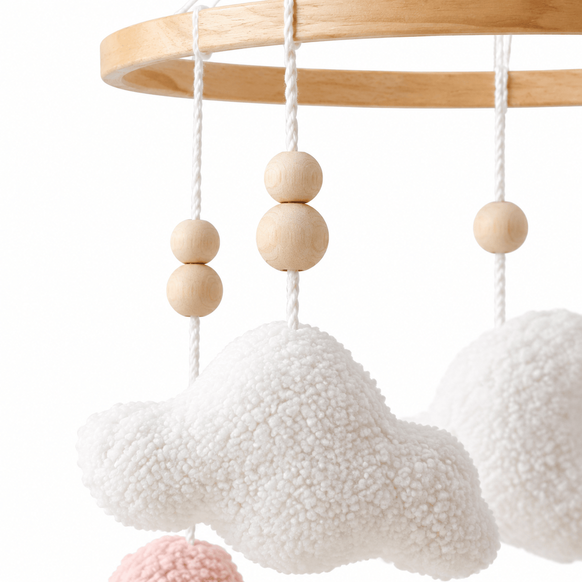 Cloud and Moon Baby Crib Mobile – Montessori Nursery Décor for Babies