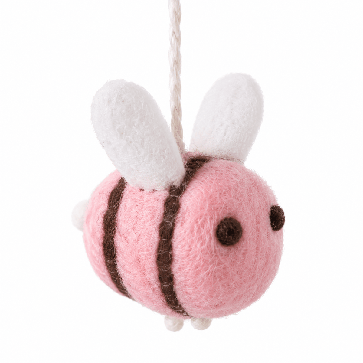 Handmade Felt Flower and Bee Baby Crib Mobile for Nursery Decor
