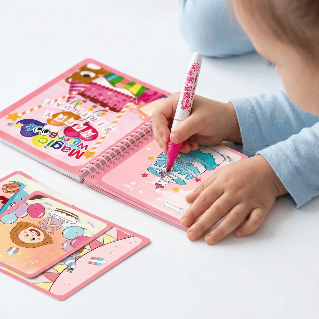 Magic Water Coloring Book Birthday for Kids | Mess-Free Activity