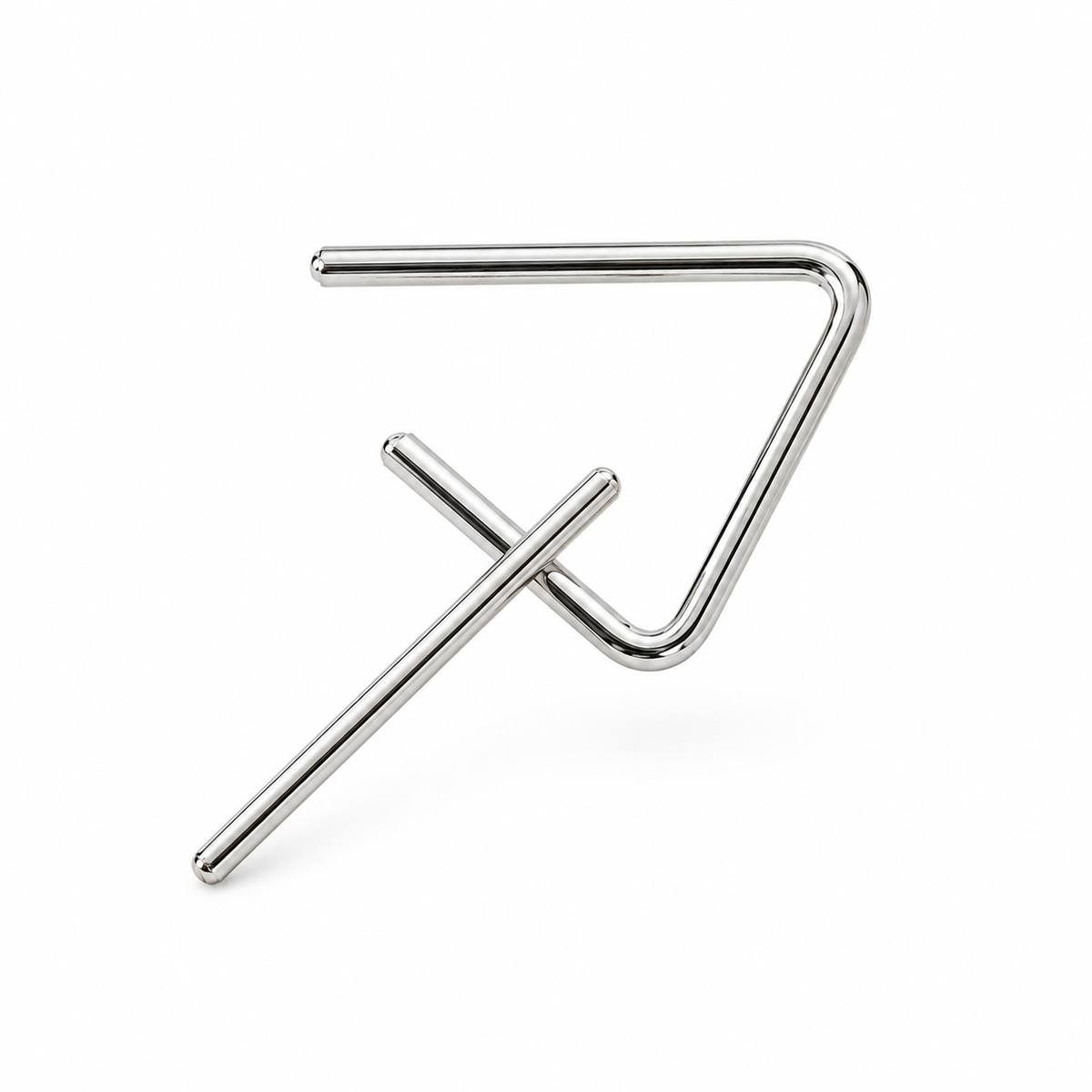 Metal Triangle Instrument with Striker for Kids Musical Learning