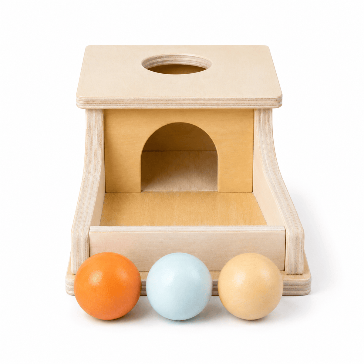 Montessori Ball Drop Toy with Ramp for Toddlers – Fine Motor Skills