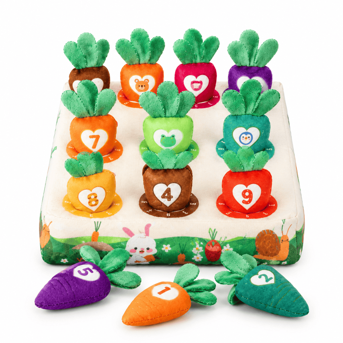 Montessori Carrot Sorting Toy for Toddlers - Fine Motor Skills