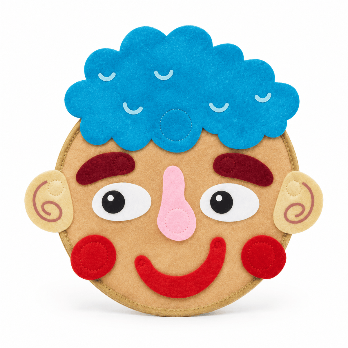 Montessori Emotion Learning Toy with Changeable Felt Faces for Kids