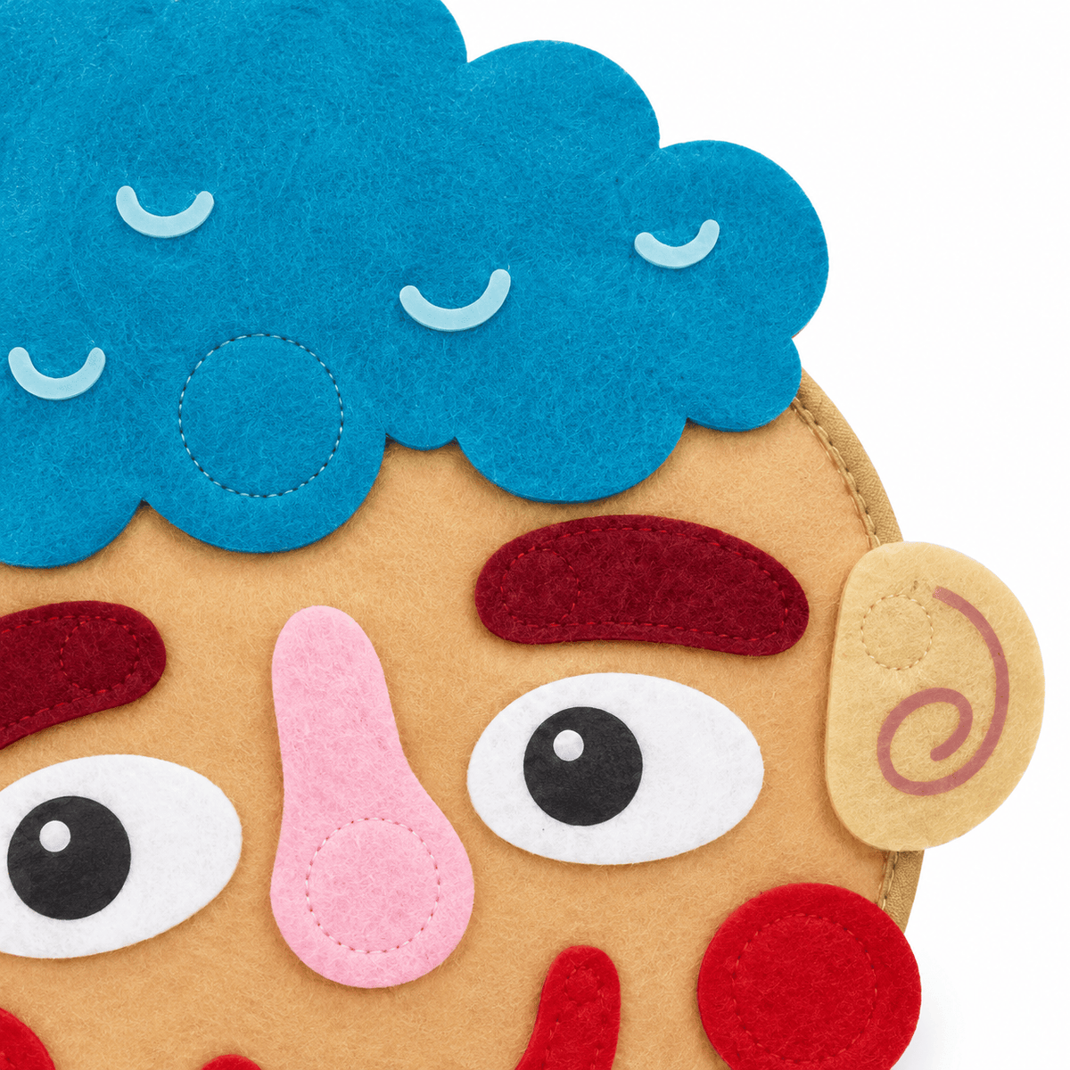 Montessori Emotion Learning Toy with Changeable Felt Faces for Kids