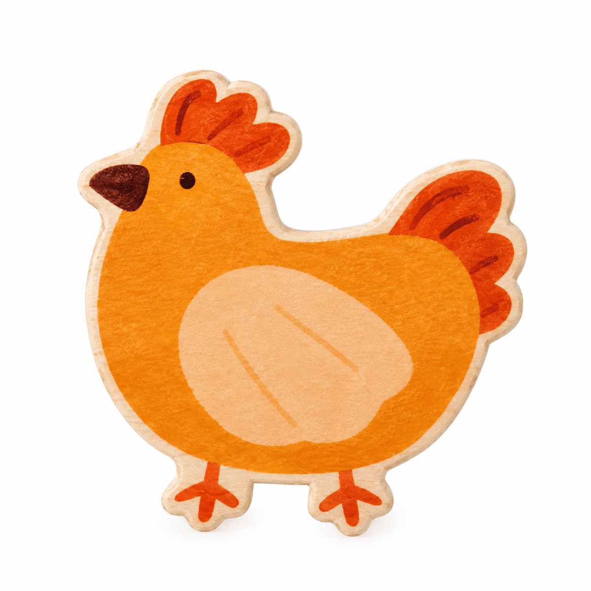 Montessori Farm Animal Puzzle – Wooden Shape Sorter for Toddlers