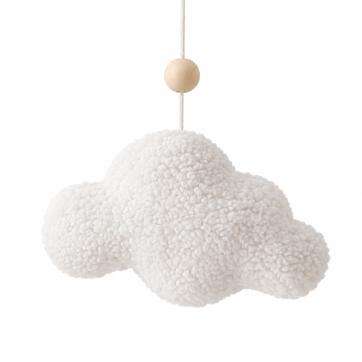 Montessori Moon and Cloud Baby Crib Mobile for Sensory Development