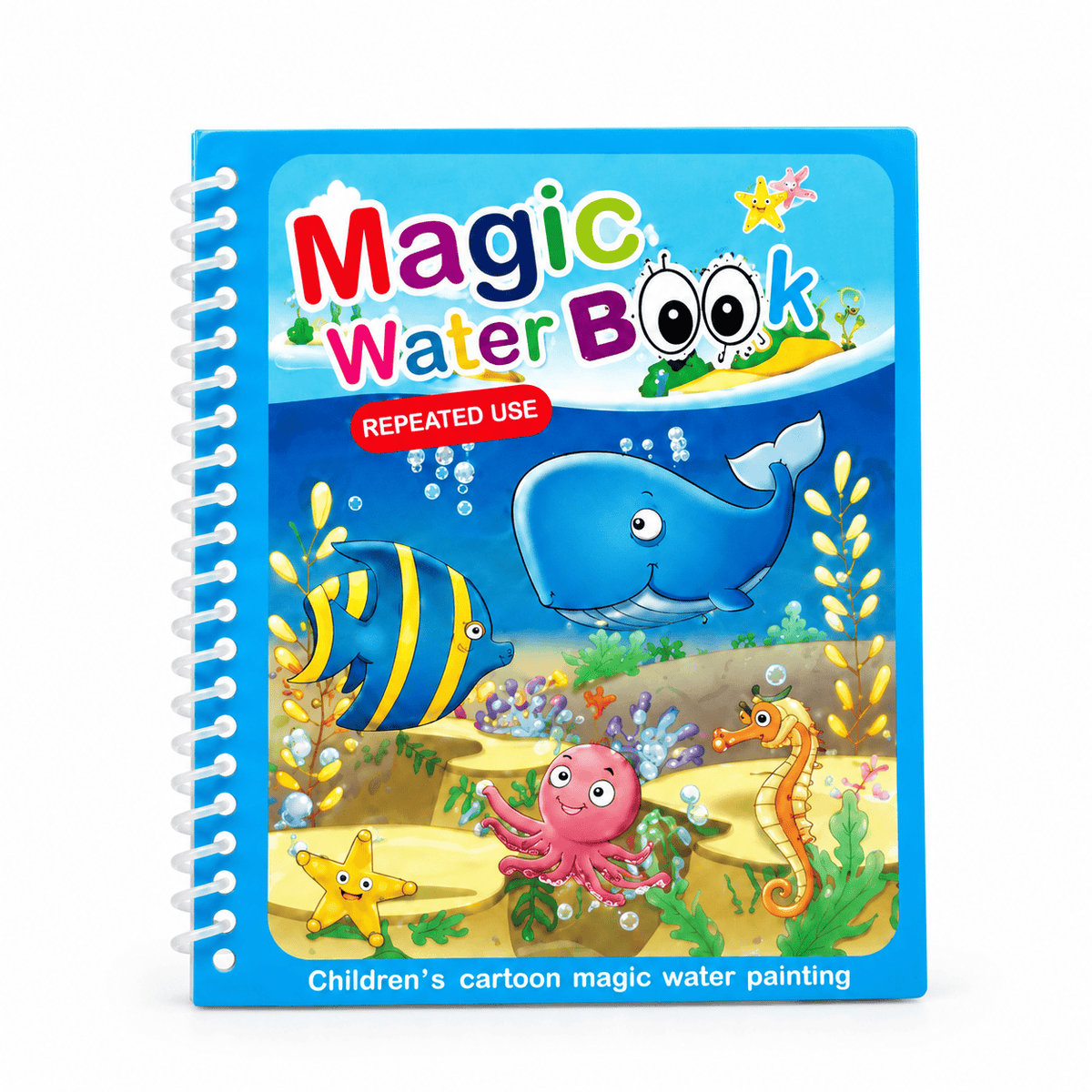 Montessori Water Coloring Book Ocean Scenes for Toddlers Kids