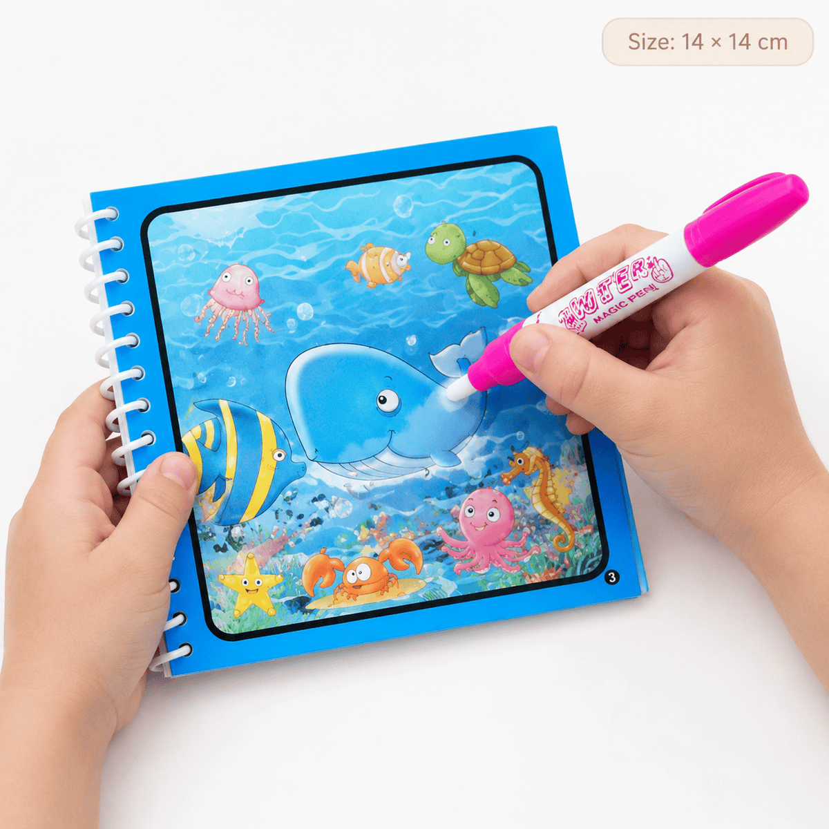Montessori Water Coloring Book Ocean Scenes for Toddlers Kids
