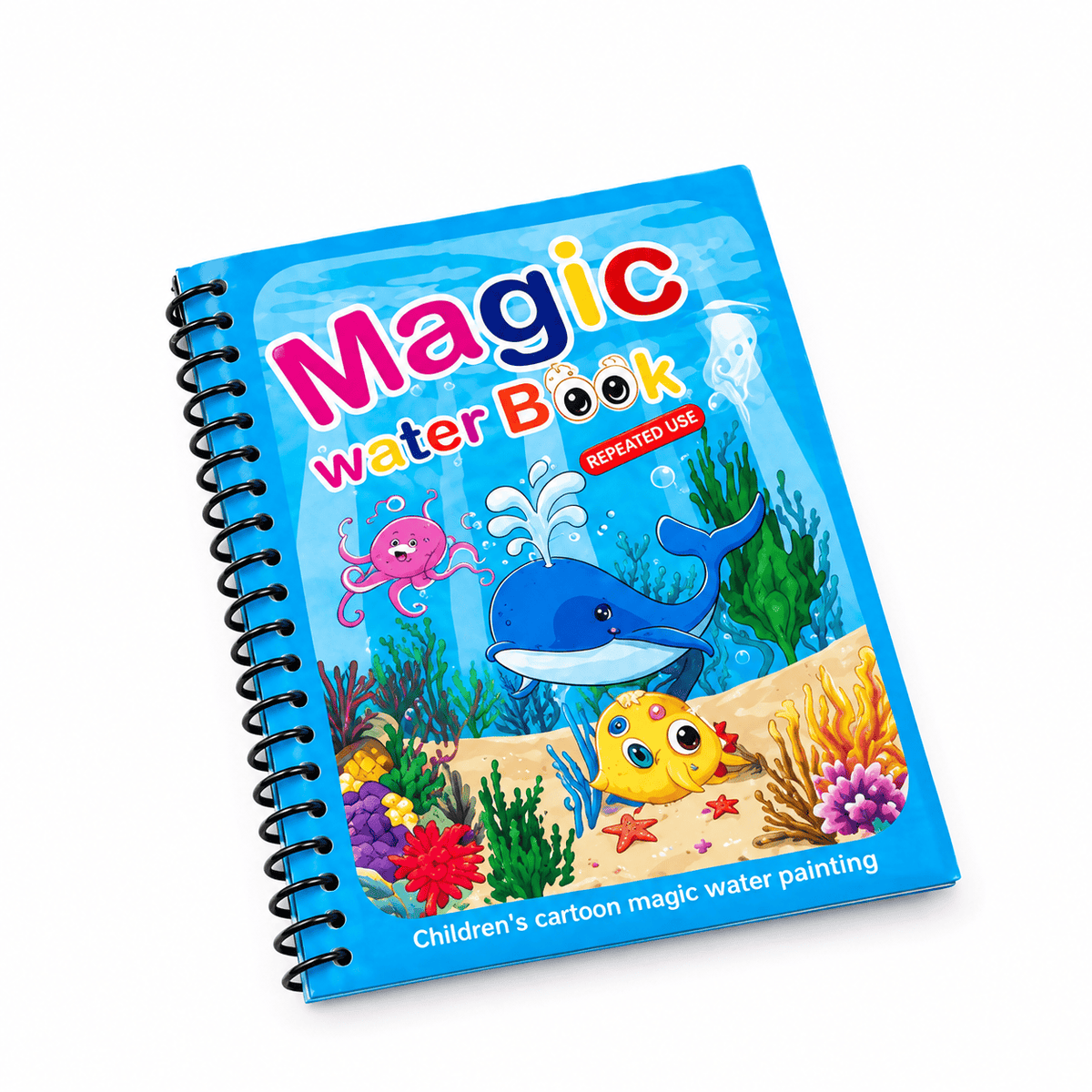 Montessori Water Coloring Book with Ocean Theme for Kids