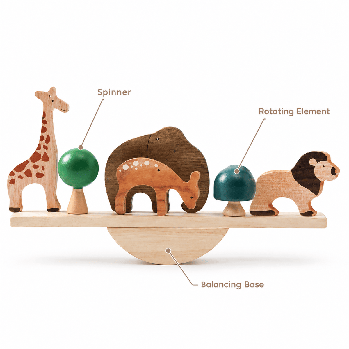 Montessori Wooden Animal Balancing Toy for Kids | Balance Game