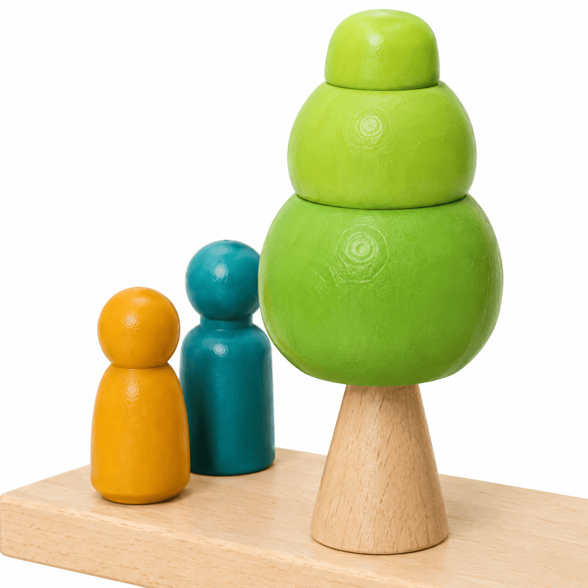 Montessori Wooden Balancing Game with Forest Pieces for Kids