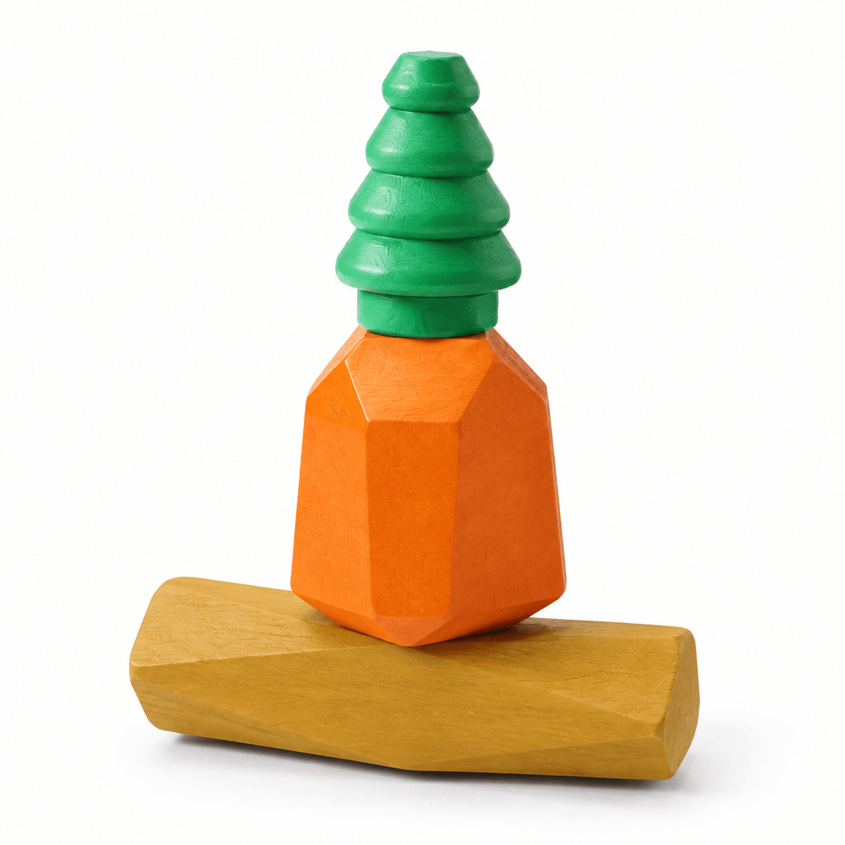Montessori Wooden Balancing Stones Set for Kids – Build and Stack