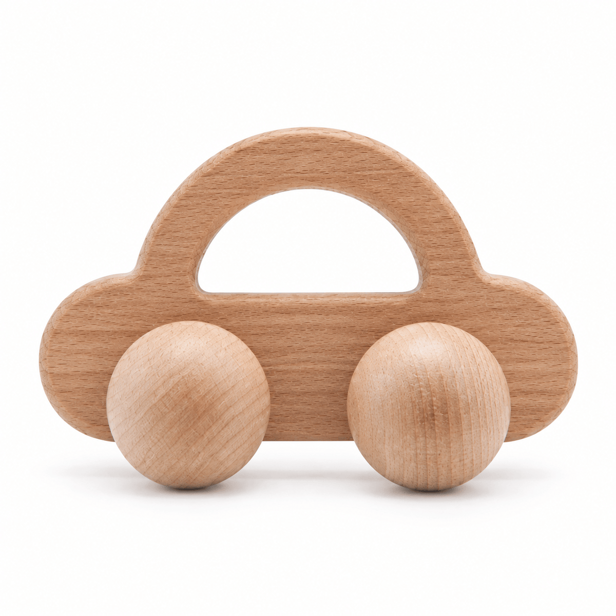 Montessori Wooden Car Toy | Simple Push Car for Babies & Toddlers