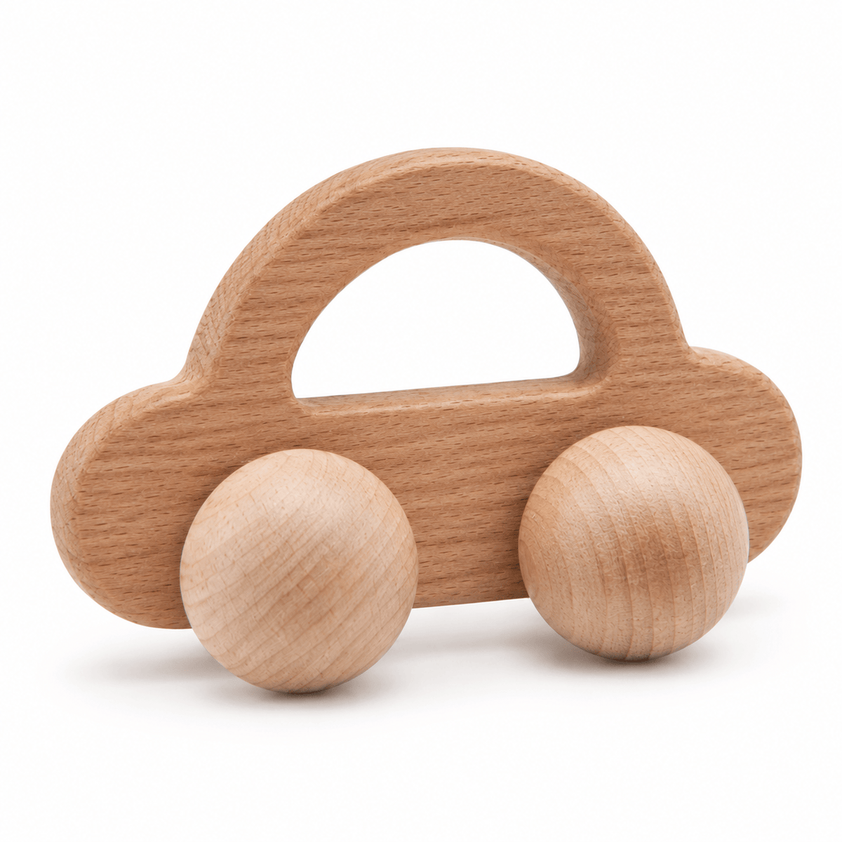 Montessori Wooden Car Toy | Simple Push Car for Babies & Toddlers