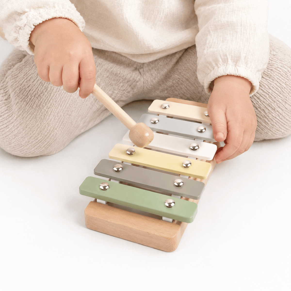 Montessori Wooden Musical Instruments Set for Toddlers & Babies