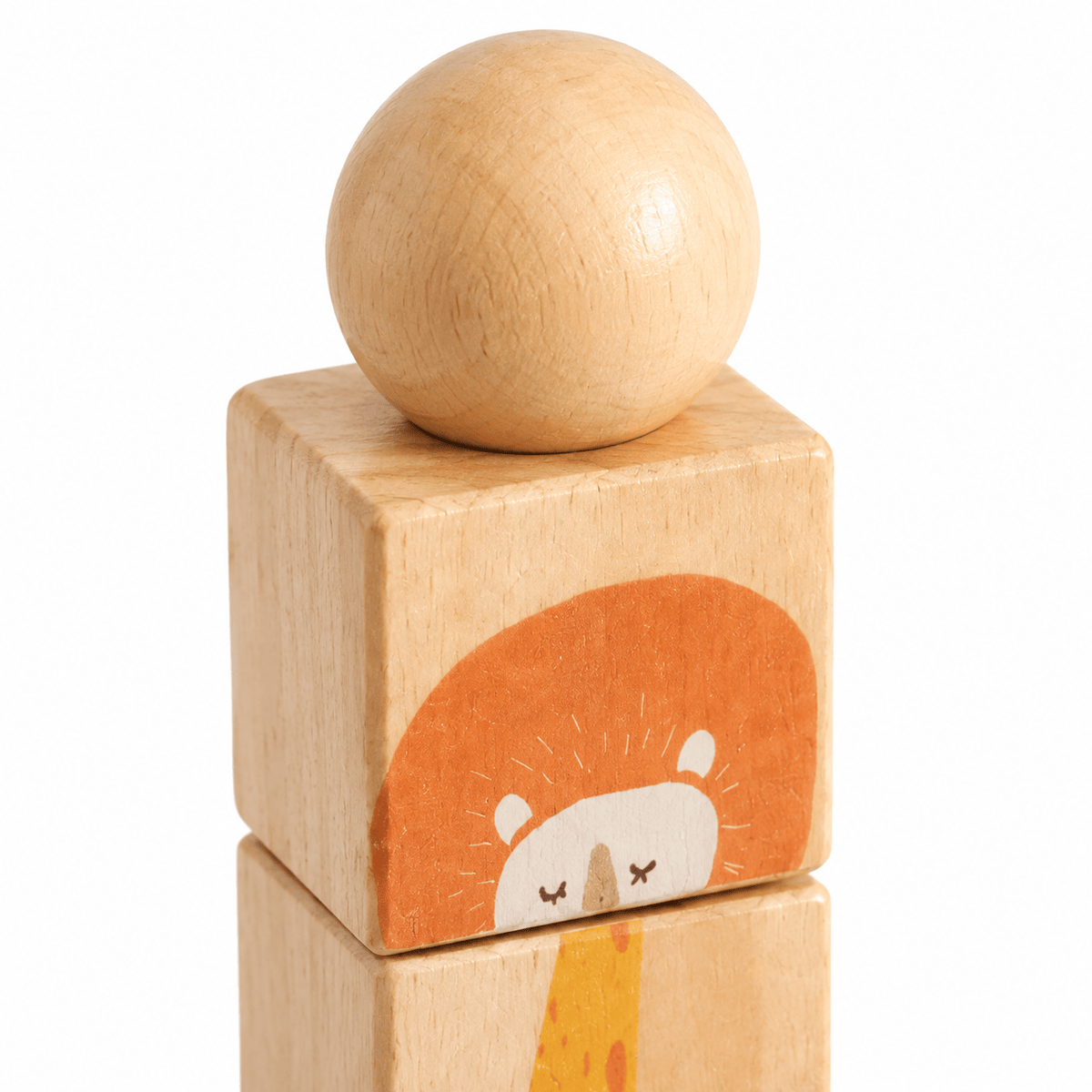 Montessori Wooden Stacking Puzzle Toy for Toddlers Fine Motor Skills