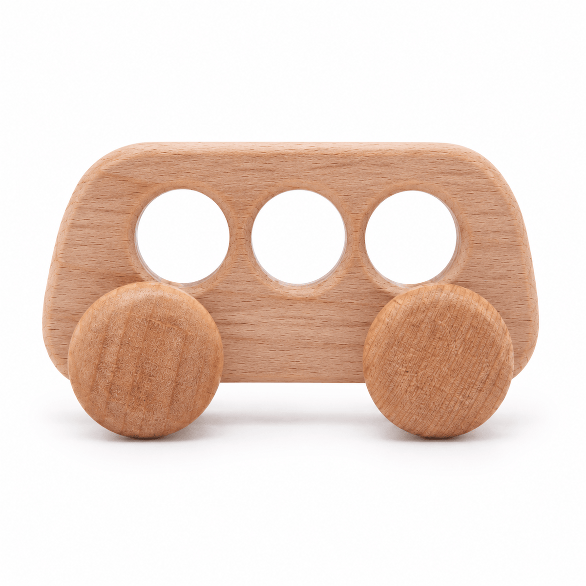 Montessori Wooden Toy Bus for Toddlers | Little Montessori