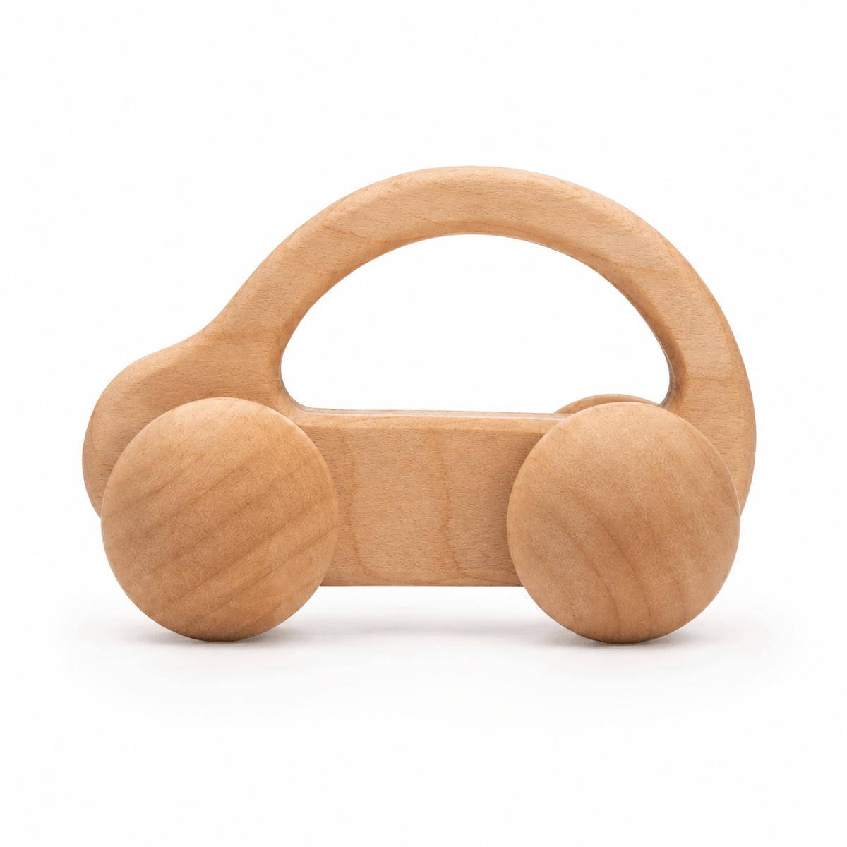 Montessori Wooden Toy Car with Wheels for Toddlers & Babies