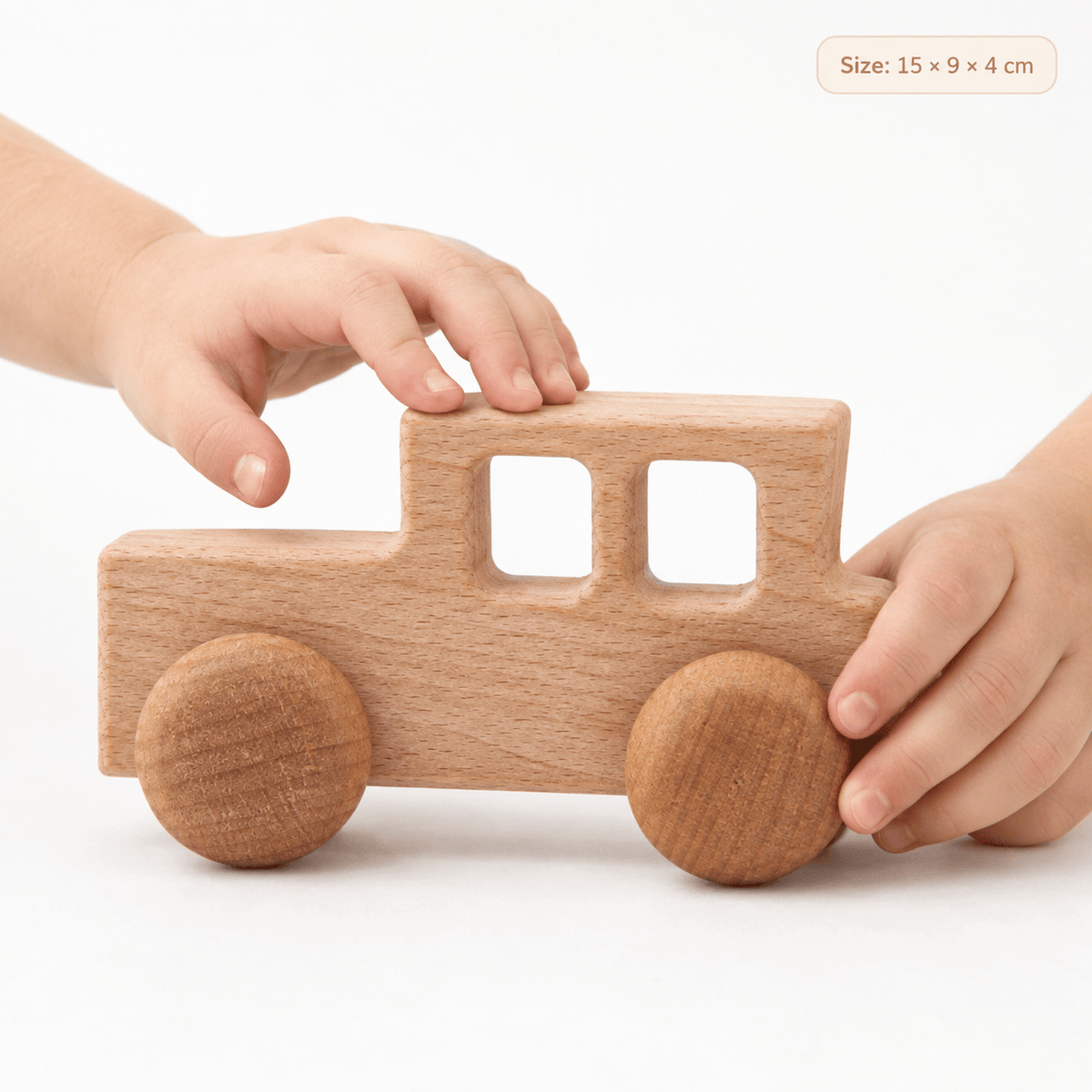 Montessori Wooden Toy Truck for Toddlers and Young Children