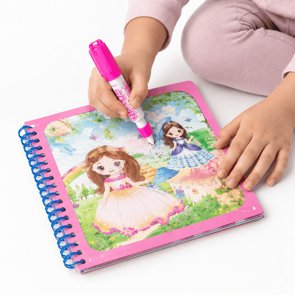 Reusable Princess Water Coloring Book for Creative Toddlers