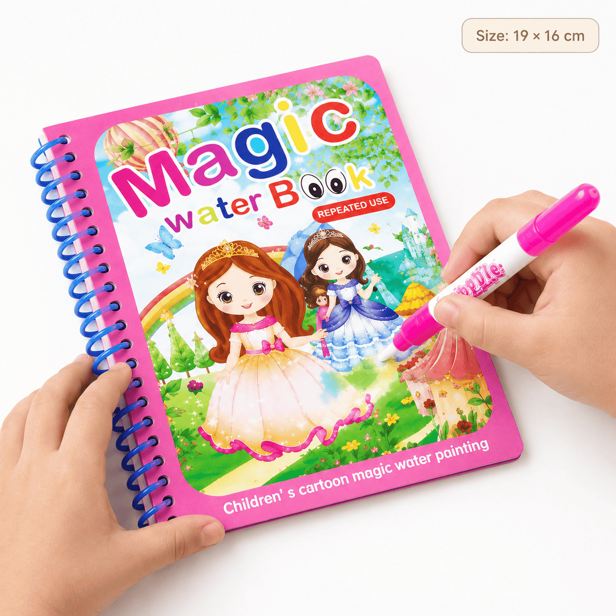 Reusable Princess Water Coloring Book for Creative Toddlers