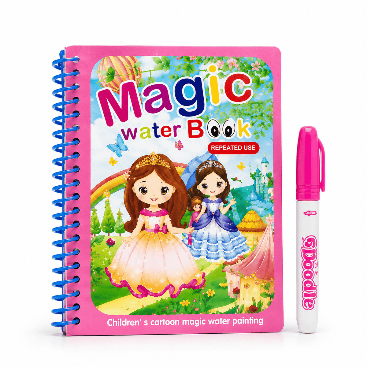 Reusable Princess Water Coloring Book for Creative Toddlers