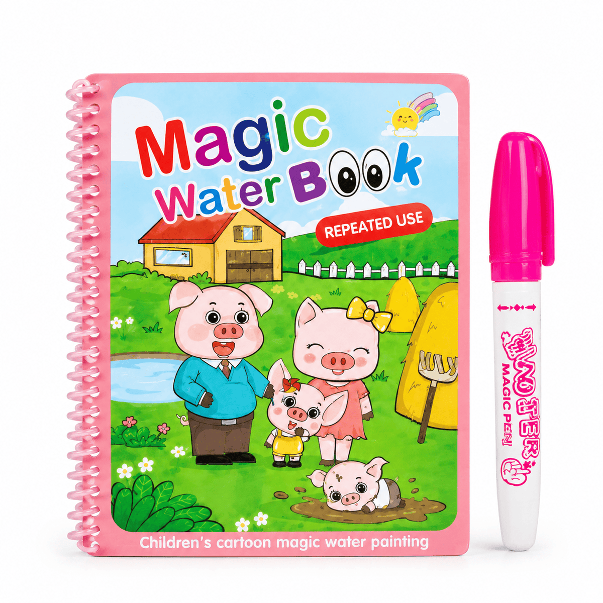Reusable Water Coloring Book | Mess-Free Painting for Toddlers