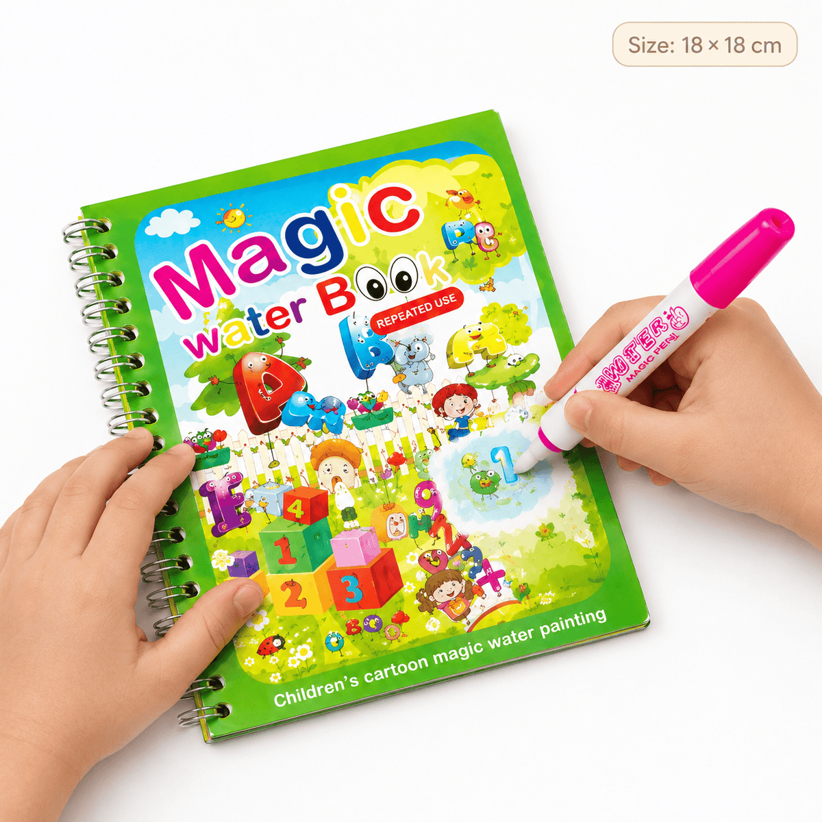 Reusable Water Doodle Book with ABC & Numbers for Toddlers