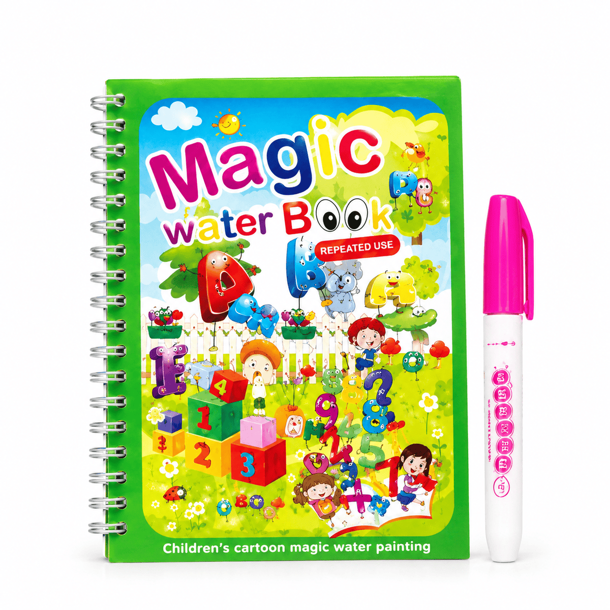 Reusable Water Doodle Book with ABC & Numbers for Toddlers