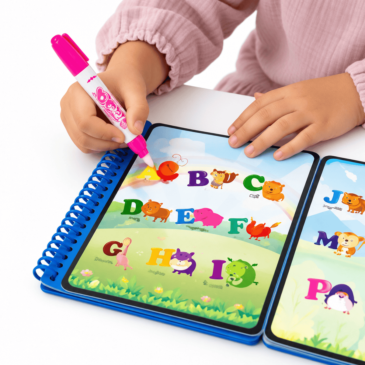 Reusable Water Drawing Book – Montessori Alphabet & Number Learning