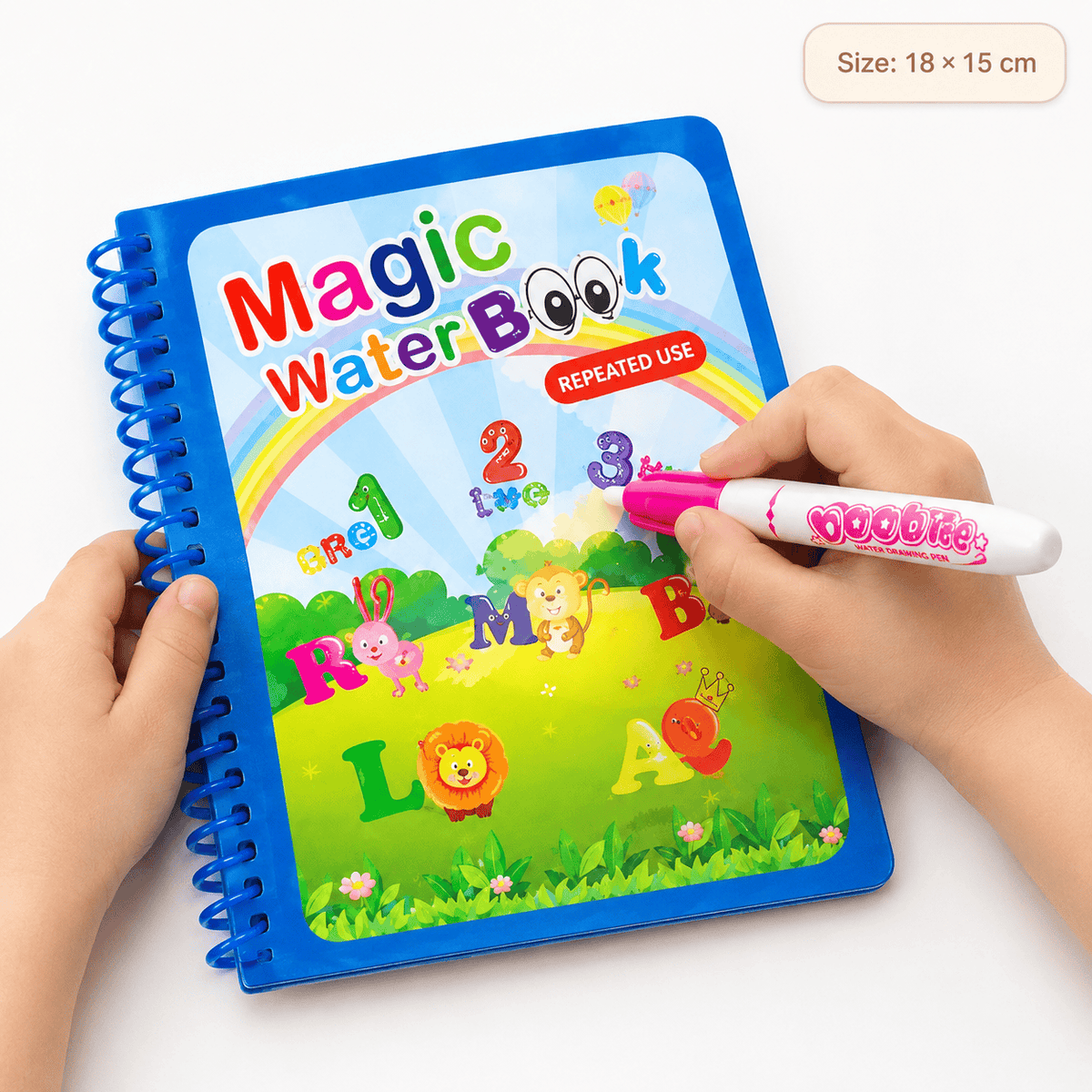 Reusable Water Drawing Book – Montessori Alphabet & Number Learning