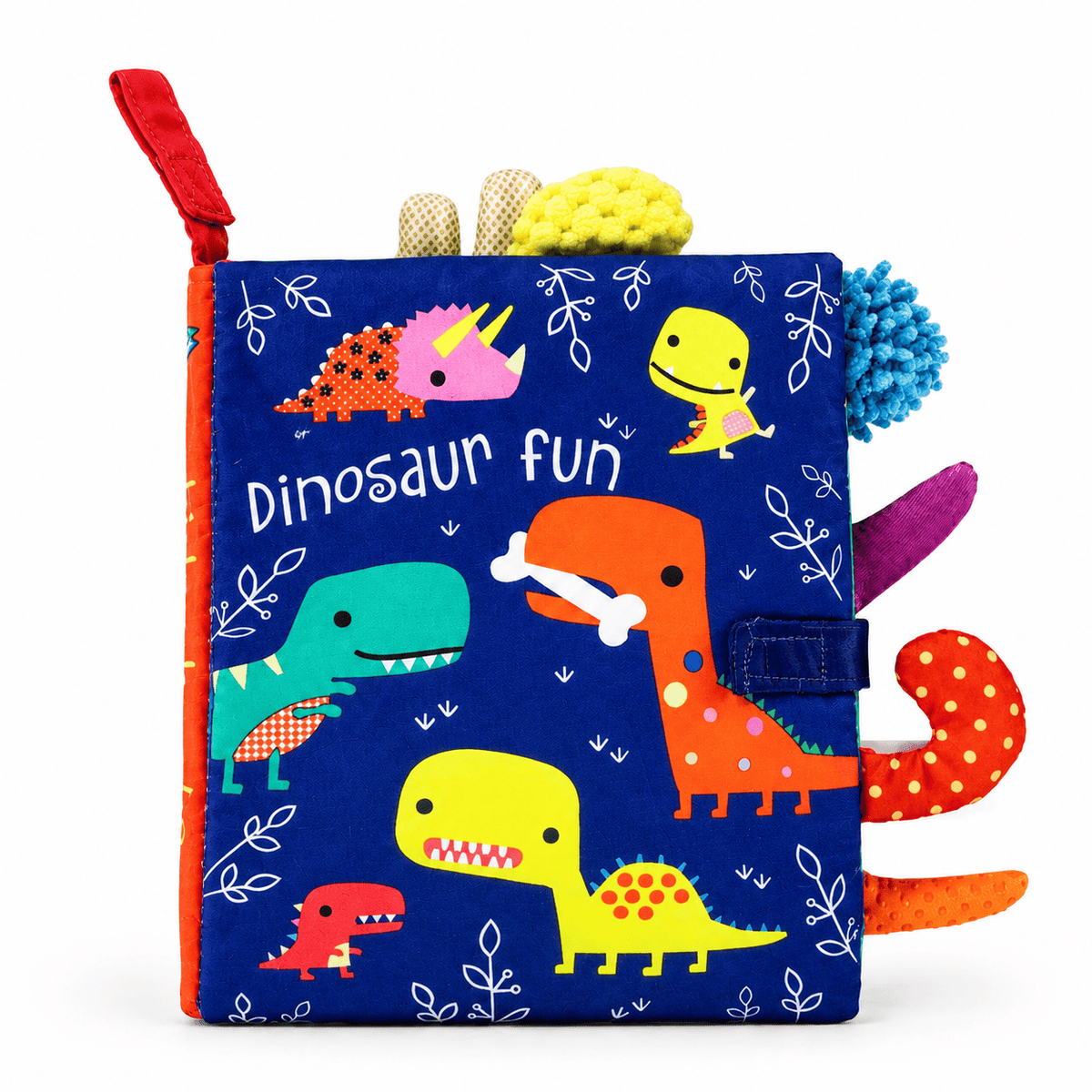 Soft Dinosaur Book for Babies | Montessori Sensory Fabric Book