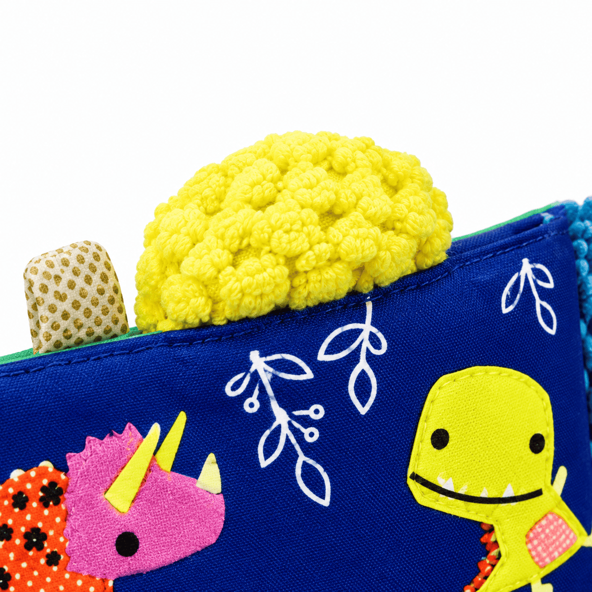 Soft Dinosaur Book for Babies | Montessori Sensory Fabric Book