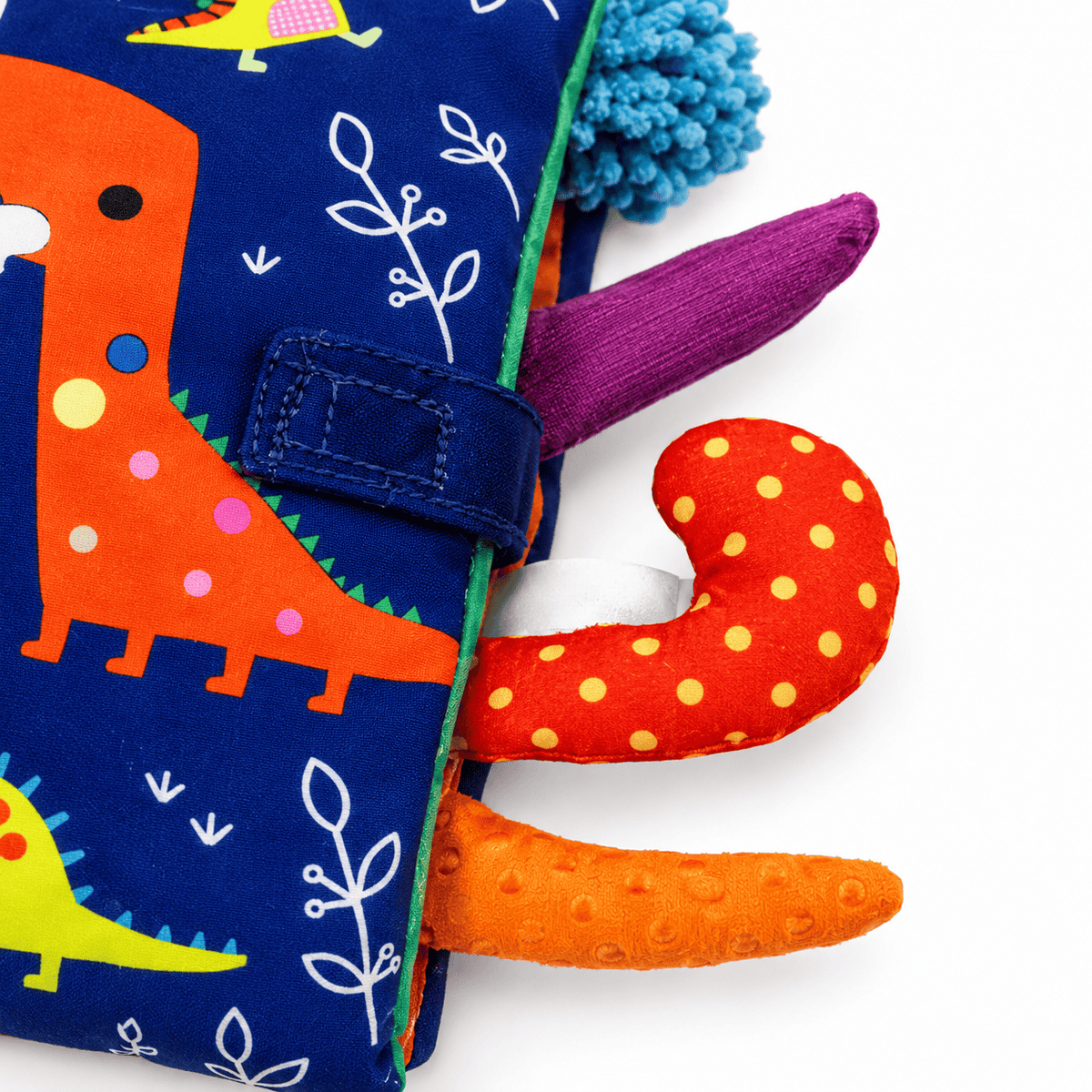 Soft Dinosaur Book for Babies | Montessori Sensory Fabric Book