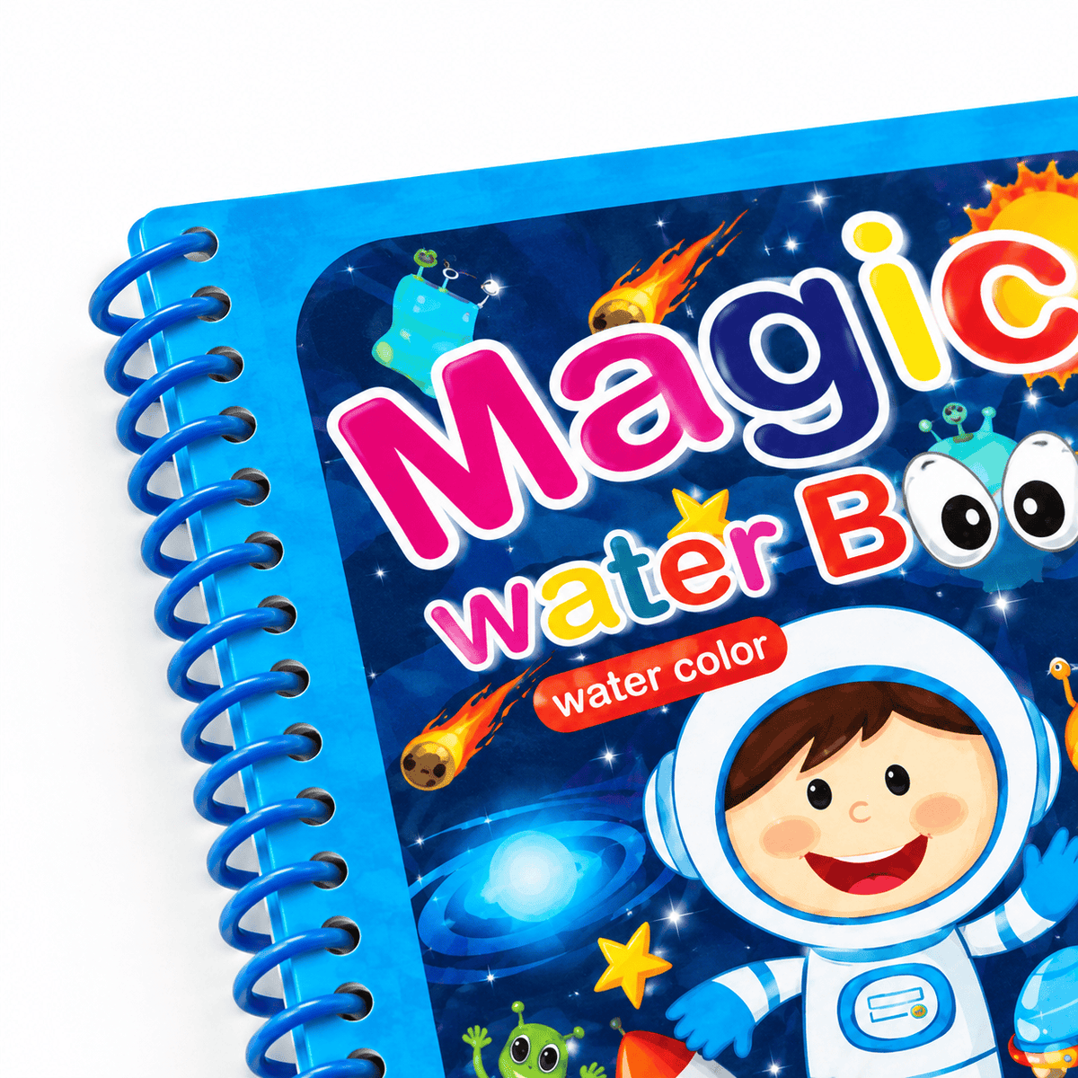 Space Water Reveal Coloring Book for Kids – Montessori Activity