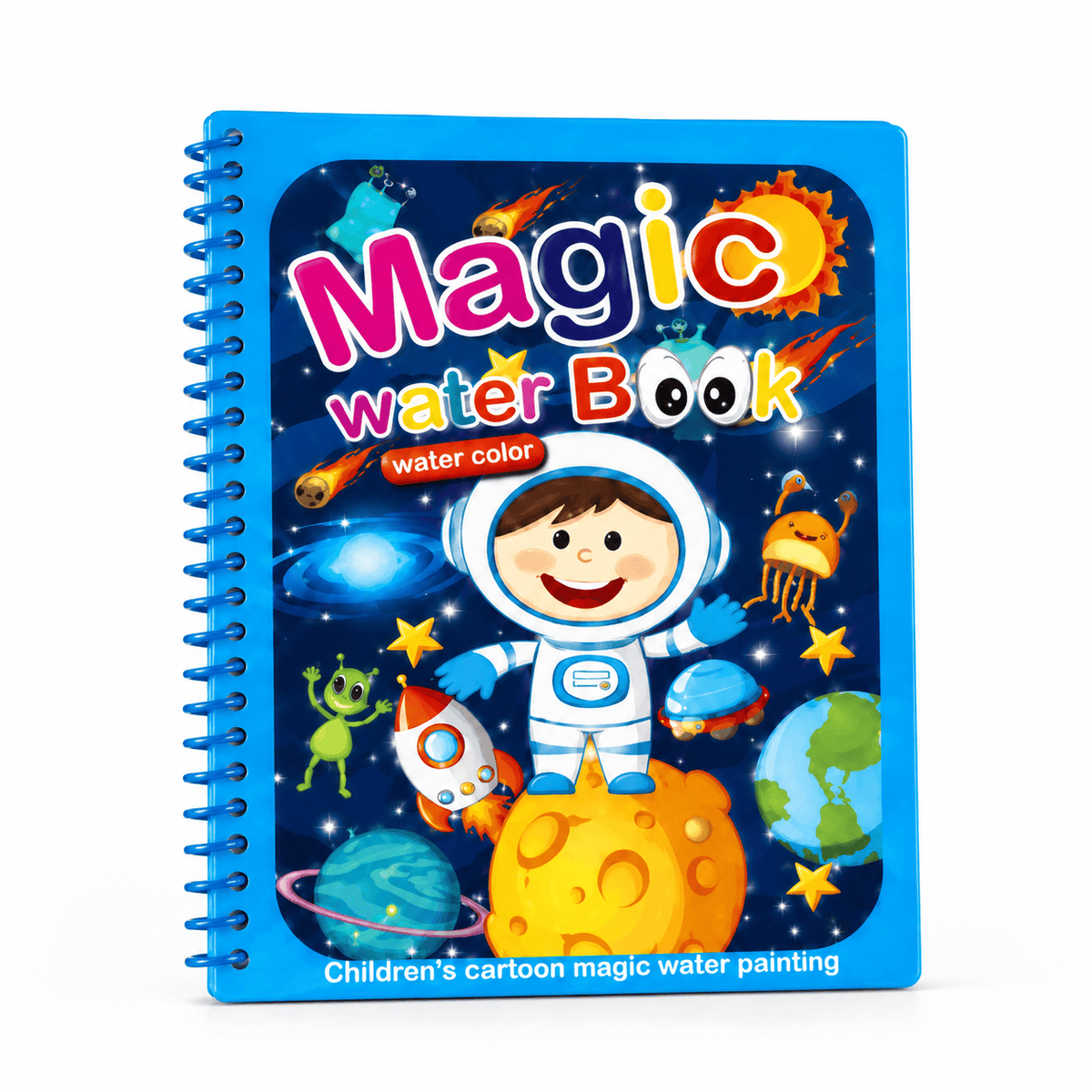 Space Water Reveal Coloring Book for Kids – Montessori Activity