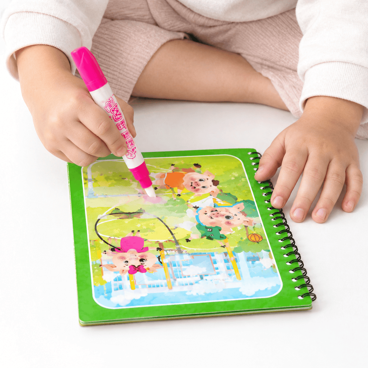 Water Painting Book with Magic Pen for Toddlers – Mess-Free Fun