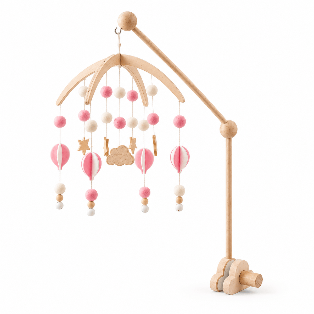 Wooden Baby Mobile Arm for Crib – Montessori Mobile Holder for Babies