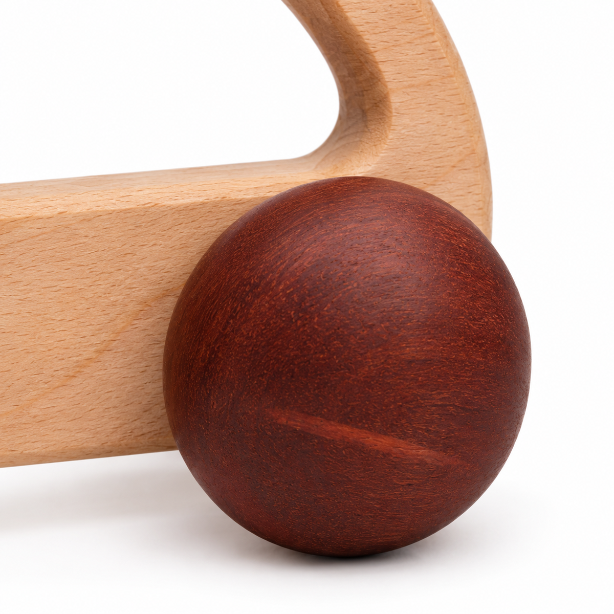Wooden Car Toy with Handle for Babies and Toddlers – Montessori