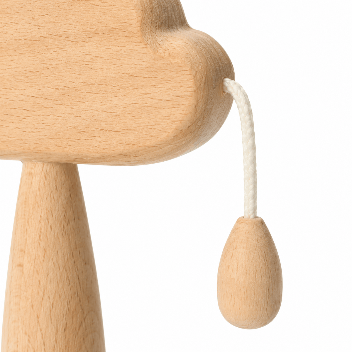Wooden Cloud Baby Rattle – Montessori Sensory Toy for Infants