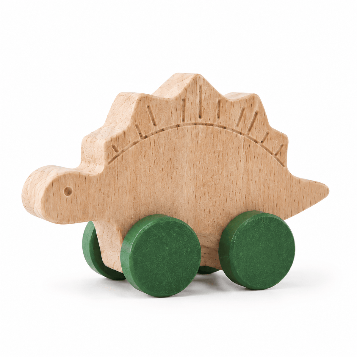 Wooden Dinosaur Push Toy for Toddlers | Montessori Learning Play
