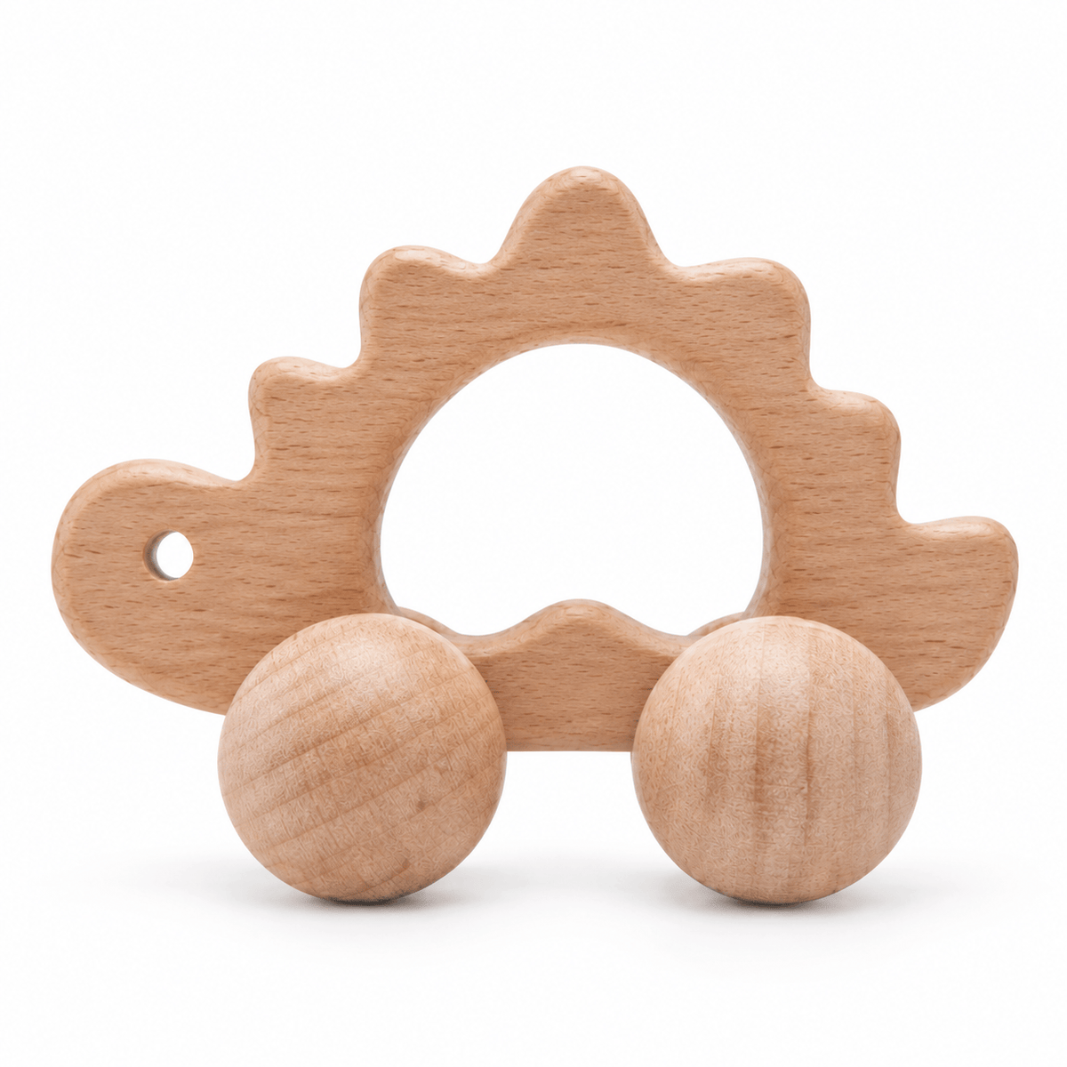 Wooden Dinosaur Push Toy for Toddlers | Montessori Learning Toy
