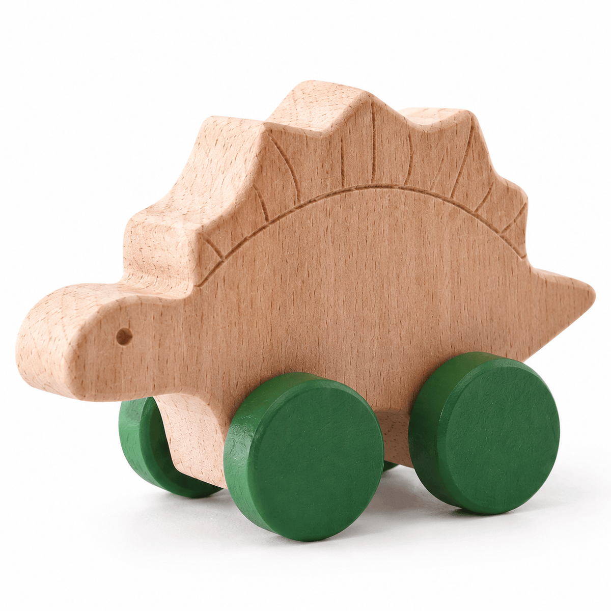 Wooden Dinosaur Push Toy Set for Toddlers – Montessori Learning Toy
