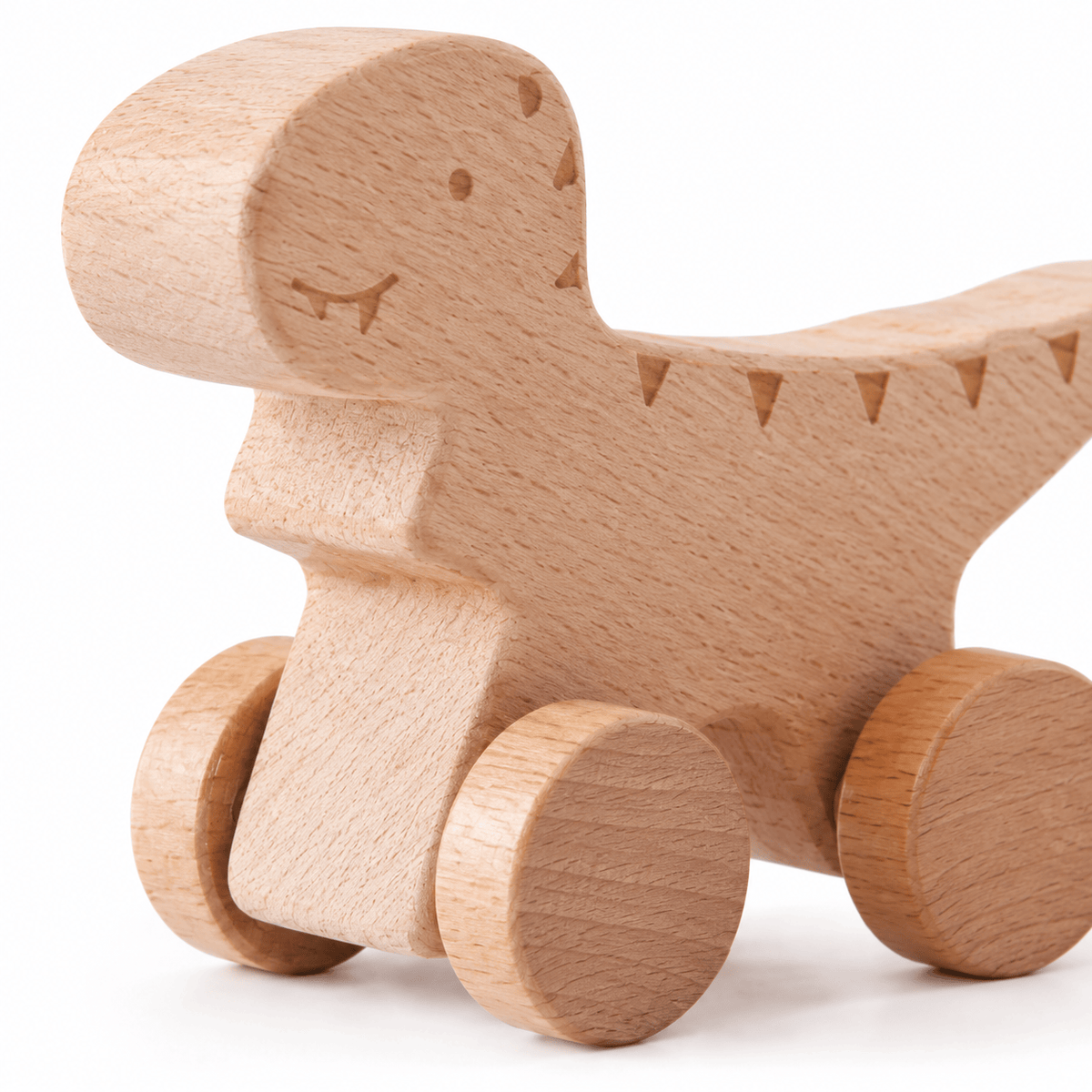 Wooden Dinosaur Push Toys for Toddlers | Montessori Toys