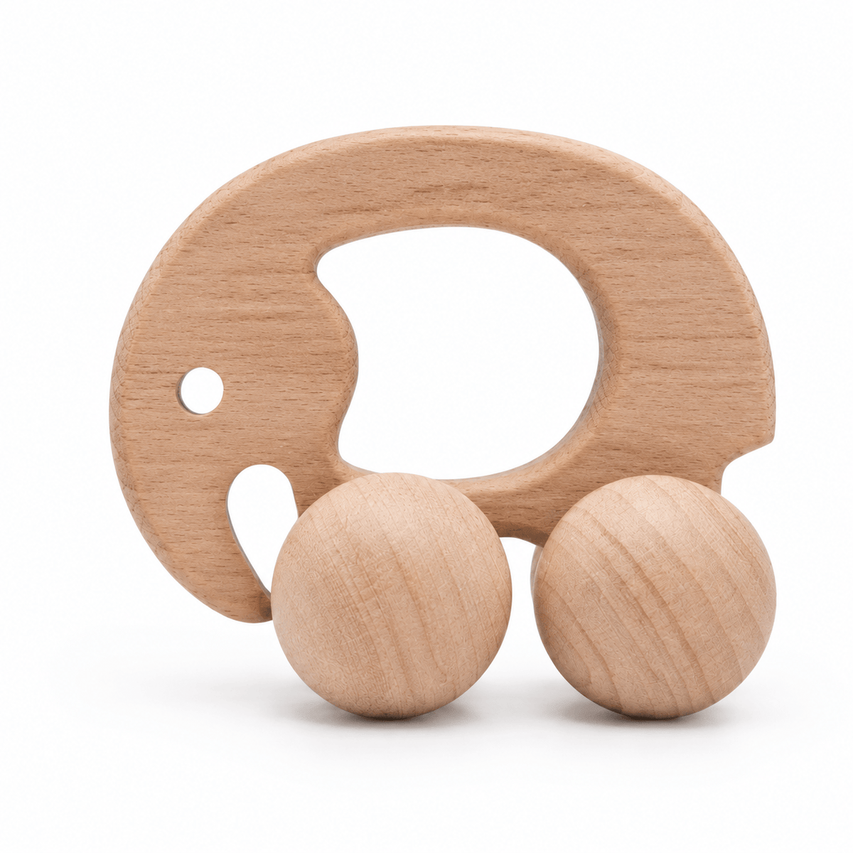 Wooden Elephant Push Toy | Montessori Toy for Babies & Toddlers