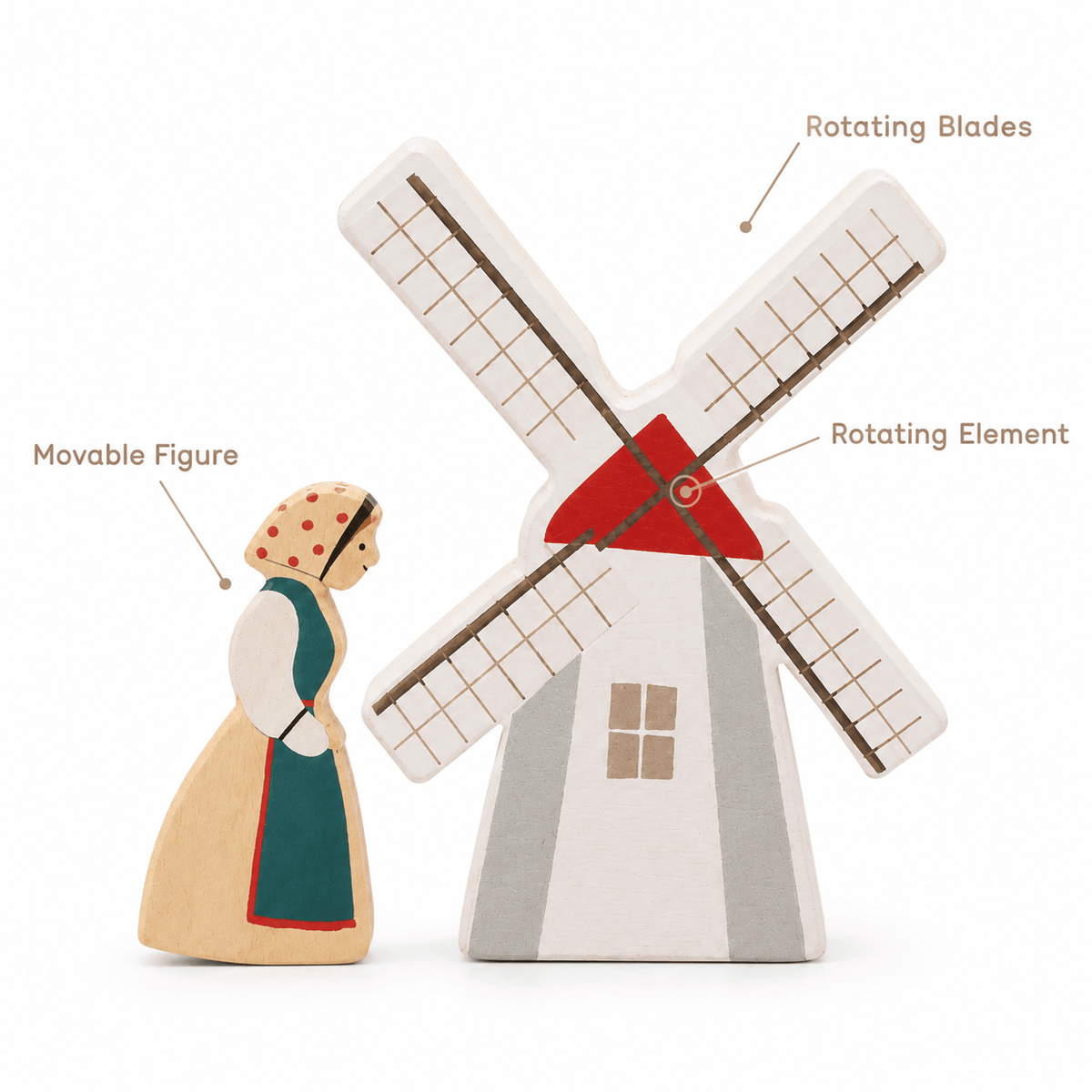 Wooden Farm Animal Stacking Balance Toy for Toddlers and Kids