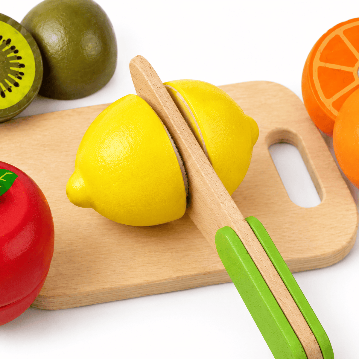 Wooden Fruit Cutting Toy – Montessori Practical Life Toy for Toddlers