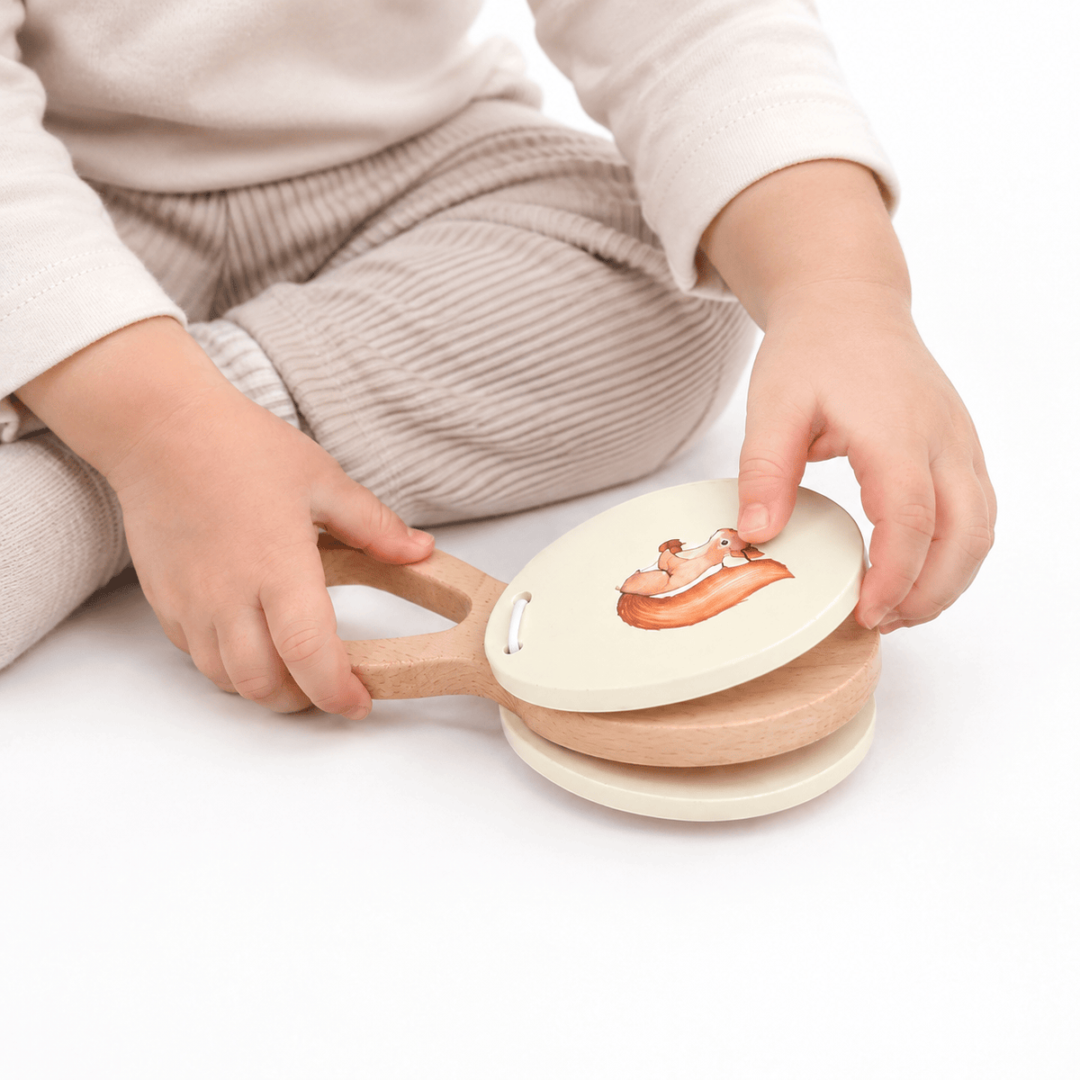 Wooden Hand Slapstick Toy – Montessori Sensory Toy for Toddlers
